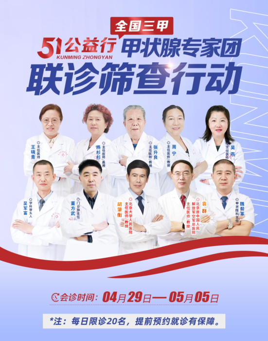 北京原原人民解放军空军总医院袁群教授公益会诊云南省甲状腺疾病联合诊疗中心