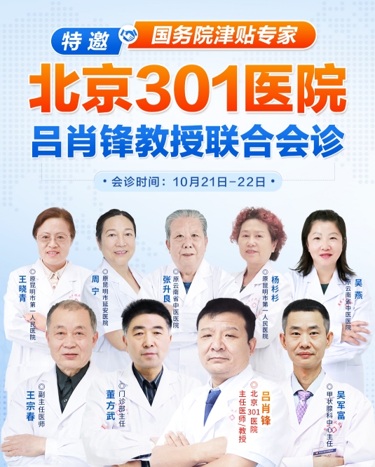 强强联合！北京301医院甲状腺教授【吕肖锋】联合云南省甲状腺专科医生组开展联合会诊