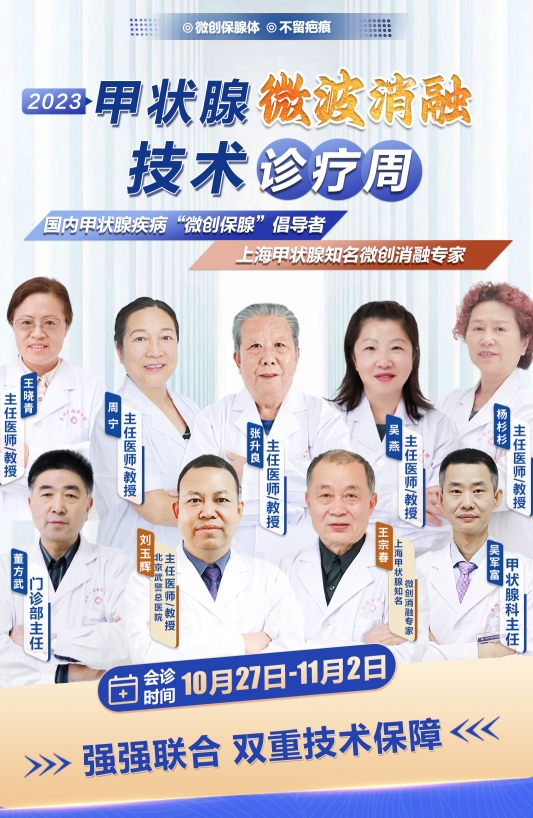 本周要闻：2023年甲状腺微波消融技术诊疗周即将开启，两大专业微波消融技术教授联手会诊