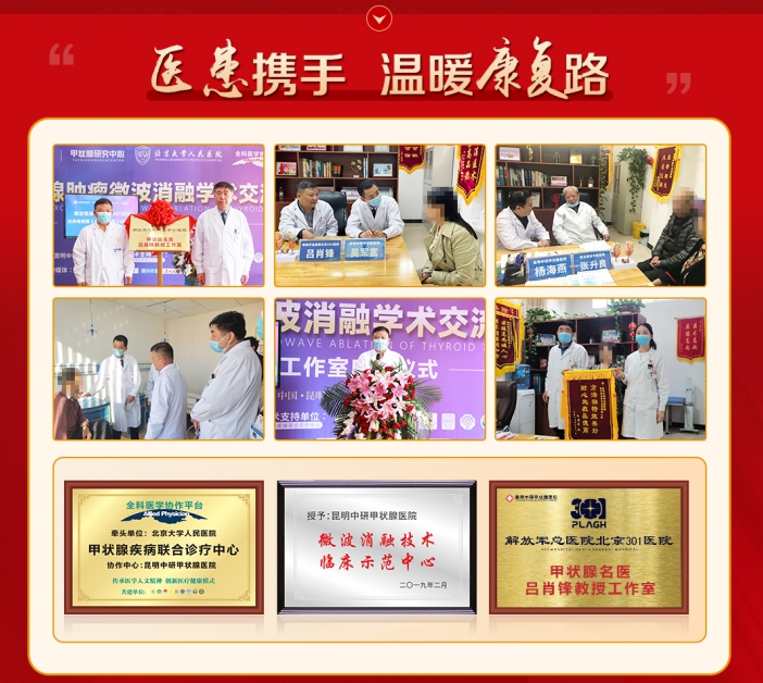 会诊通知：1月27日-28日北京301医院甲状腺医生吕肖锋教授莅临昆明中研会诊