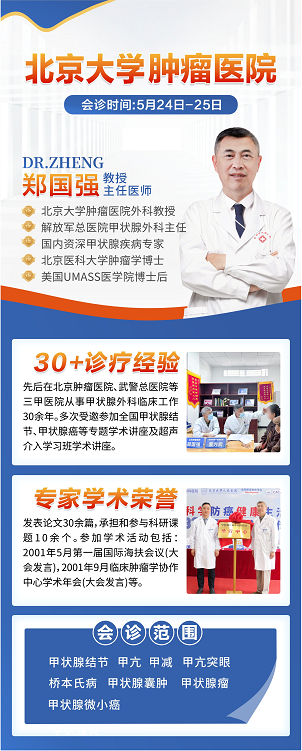 【重要通知】本周末特邀北京甲状腺名医郑国强教授来院会诊！专业解决甲状腺疑难问题！