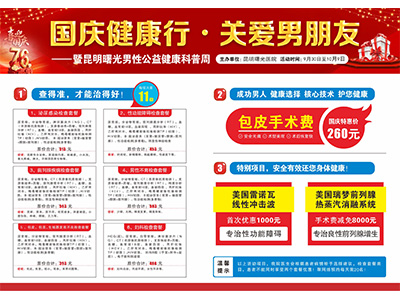 昆明曙光医院看男科怎么收费