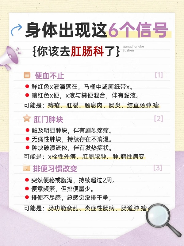 屁屁不適別硬扛！出現(xiàn)這些信號趕緊沖肛腸科！